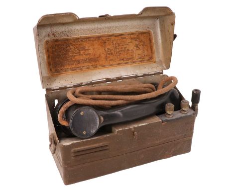 A British army Type L field telephone
