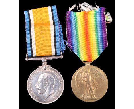 British War and Victory Medals to M-321579 Pte J R Orbertelli, Army Service Corps