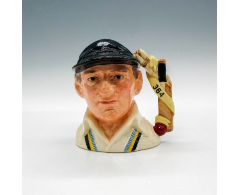 White shirt and sweater; black cap.Sir Leonard Hutton played for the Yorkshire County Cricket Club. The ribbon bearing the nu