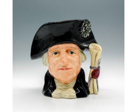 Style One. Black hat and coat, beige shirt.As commander-in-chief of the American States, George Washington (1732 - 1799) led 
