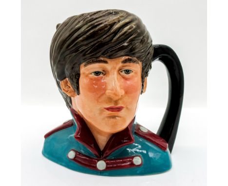 Variation One, turquoise jacket with maroon collar and epaulettes.Series: The Beatles. Royal Doulton backstamp. Artist: Stanl