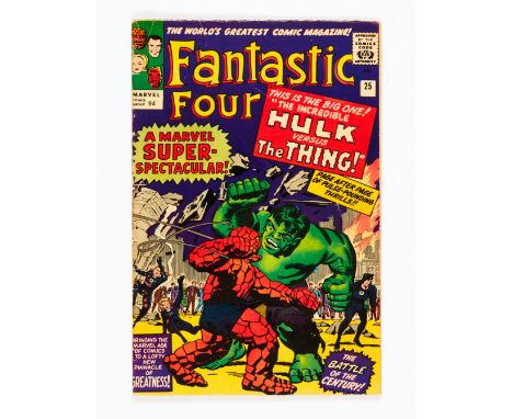 Fantastic Four 25 (1964) Some light creasing to top half of cover, not breaking cover colour [vg]. No Reserve
