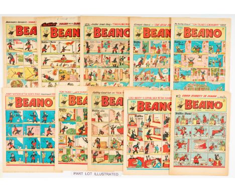 Beano (1950) 412, 414, 417-419, 421, 422, 424-428, 430, 431, 435-437, 439, 441 and 443 (1951). Starring Lord Snooty with a fe