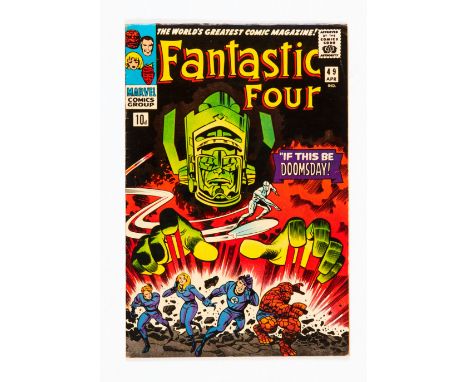 Fantastic Four 49 (1966) Light lower staple rust, cream pages [fn]. No Reserve