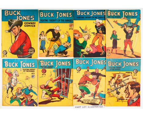 Buck Jones Cowboy Comics/Fighting Sheriff of the Ranges (Australian issues 1949-52) 1-36 complete run designed by Amalgamated