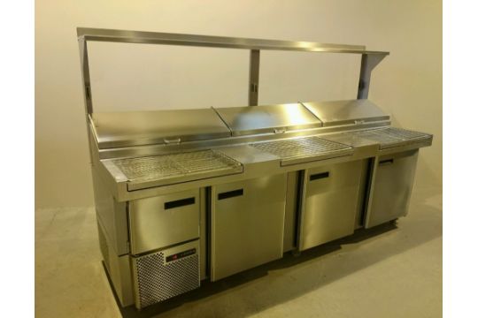 Glendon Large Stainless Steel Pizza Preparation Table Fridge