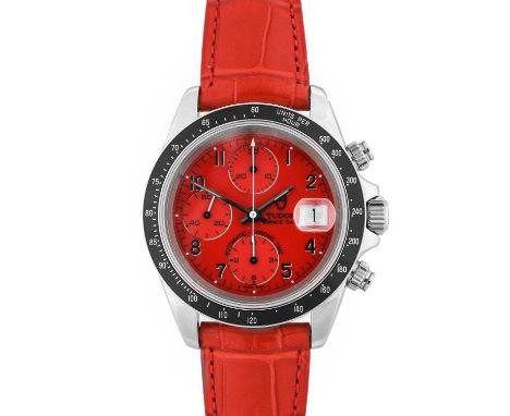 Tudor: A Stainless Steel Automatic Calendar Chronograph Wristwatch, signed Tudor, model: Prince Date, ref: 79260P, circa 2003