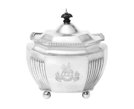 A Victorian Silver Tea-Caddy,  by William Gibson and John Lawrence Langman, London, 1893, Retailed by Goldsmiths and Silversm