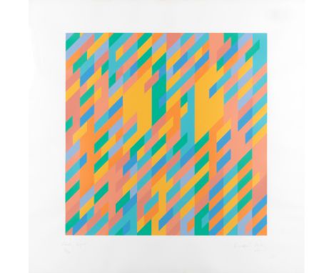 Bridget Riley (British, born 1931)Early Light  (Schubert 33) Screenprint in colours, 1987, on wove, signed, titled, dated and