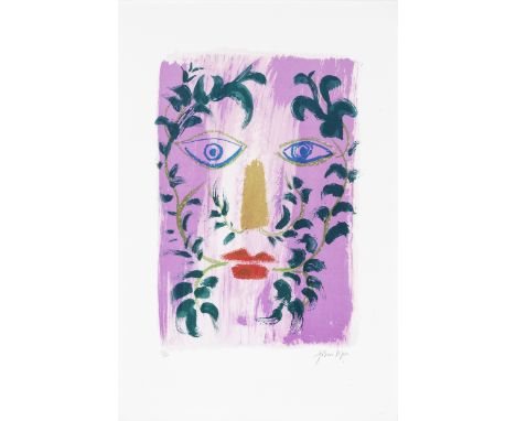 John Piper (British, 1903-1992)Foliate Head  (Levinson  256) Lithograph printed in colours, 1976, on wove, signed and numbere