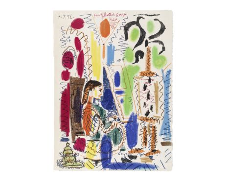 Pablo Picasso (Spanish, 1881-1973)L'Atelier de Cannes, cover for 'Ces peintres nos amis, Vol. II'  (Mourlot 279;  Bloch 794) 