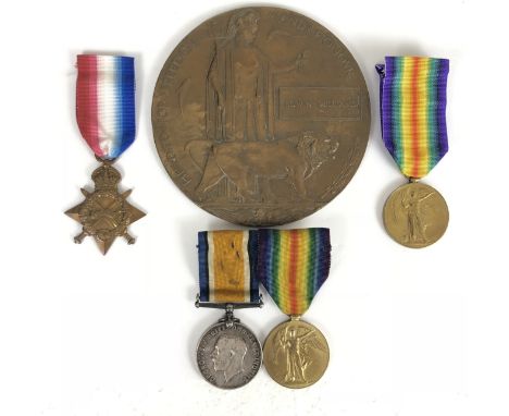 WW1 (1st North Wales) Bn Royal Welsh Fusiliers Casualty Family Medals A family group awarded to Private Edwin Williams of the