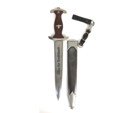 German Third Reich SA Group Niederrhein Stormtrooper dagger by Tigerwerk Lauterjung &amp; Co., Solingen. Fine example with ni