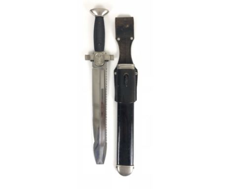 German Third Reich Red Cross hewer and frog c. 1938-40. Good scarce example with&nbsp;GES. GETSCH. marked sawback blade. Nick