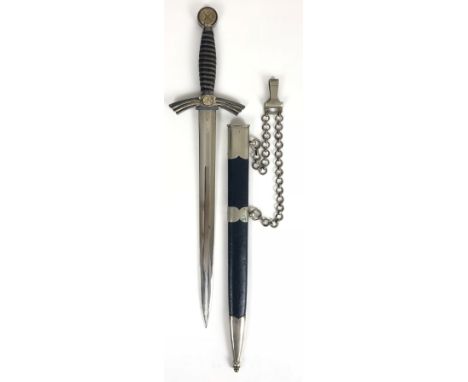 German Third Reich Luftwaffe 1st pattern Officer's dagger by WKC, Solingen c. 1935-37.  Good example with twist wire bound bl