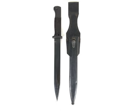 German Third Reich WW2 German K98 Bayonet.  A very good clean example of the K98 Bayonet, the blade with makerâ€™s details of