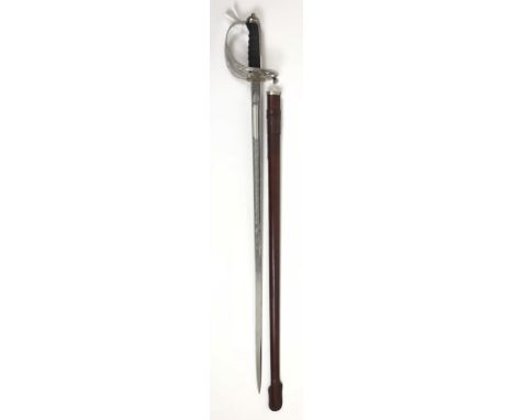 Coldstream Guards Officer's sword by Wilkinson of London Very good example, the blade bears decoration of a GVIR Crowned cyph