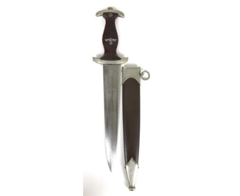 German Third Reich SA Group Westfalen Stormtrooper dagger by scarce maker G.L. Koller Nachf. Solingen.  Good example with nic