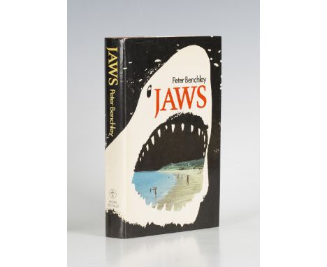 BENCHLEY, Peter. Jaws. London: Andre Deutsch, 1974. First edition, 8vo (197 x 125mm.) (Mild toning.) Original red cloth, dust