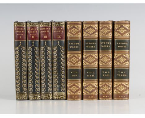 BINDINGS. - The Arabian Nights. Illustrated with Engravings, from Designs by R. Westall. London: C. and J. Rivington, J. Book