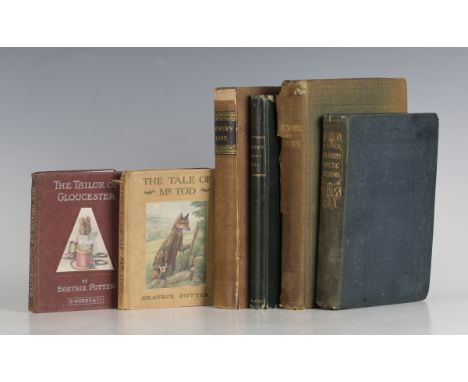 POTTER, Beatrix. The Tailor of Gloucester. London: Frederick Warne and Co., 1903. First edition, second printing, 16mo (138 x