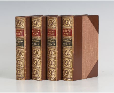 BINDINGS. - Samuel PEPYS. Diary and Correspondence… with a Life and Notes by Richard Lord Braybrooke. London: H.G. Bohn, 1858