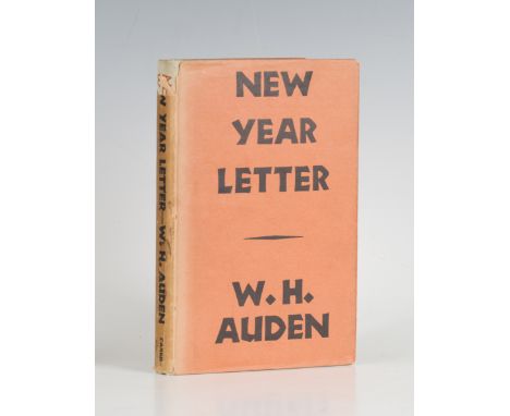 AUDEN, W.H. New Year Letter. London: Faber and Faber, 1941. First edition, first impression, 8vo (213 x 134mm.) (Toning.) Ori