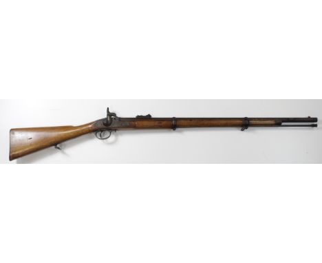 Enfield 1859 two band rifle, barrel with several markings including W/D Arrow stamp. Nice piece in GWO