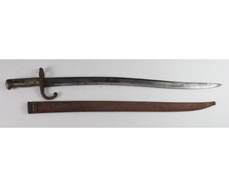 French chassepot bayonet with scabbard  a/f