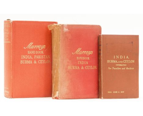 NO RESERVE India.- Murray (John) A Handbook for Travellers in India, Burma and Ceylon, plates, maps, many folding, large fold