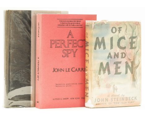 Steinbeck (John) Of Mice and Men, first edition, first issue first issue with 'pendula' on p.9 and a dot between the numbers 