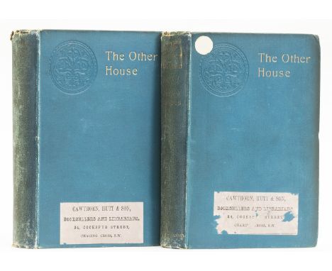 James (Henry) The Other House, 2 vol., first edition, [one of 600 copies], 32pp. advertisements at end of each vol., hinges t