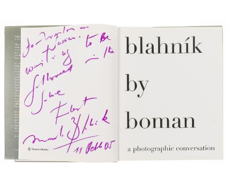 NO RESERVE Photography.- Blahník (Manolo).- Boman (Eric) Blahník by Boman: A Photographic Conversation, first edition, signed