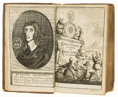 NO RESERVE Selden (John) De Dis Syris syntagmata II, edited by A.Beyer, engraved portrait and additional pictorial title, tit