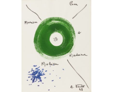 Picasso.- Verdet (André) Pour un Nouveau Printemps de Pablo Picasso, number 68 of 79 copies, lacking the signed colour lithog
