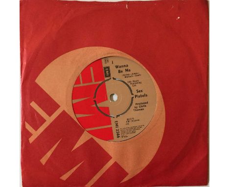 SEX PISTOLS - ANARCHY IN THE UK 7" (ORIGINAL UK CHRIS THOMAS MISCREDIT - EMI 2566). Always hard to find original UK 'miscredi