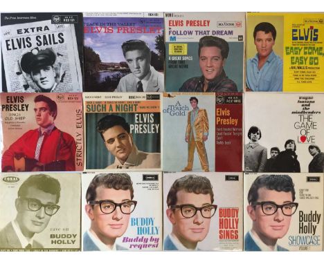 ROCK 'N' ROLL/60s - EP COLLECTION. Often super clean collection of 43 x R&amp;R/60s EPs. Artists/titles include Elvis Presley