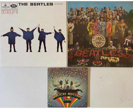 THE BEATLES - LPs/EP. Fab lil' pack of 2 x LPs plus 1 x EP. Titles are Sgt. Pepper's (stock UK mono PMC 7027 -1/-1 - glossy V