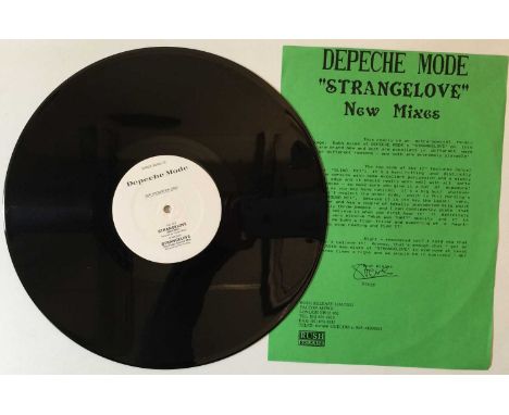 DEPECHE MODE - STRANGELOVE 12" (ORIGINAL UK PROMO - DANCE BONG 13). Extremely hard to source original 1987 UK promo from Depe