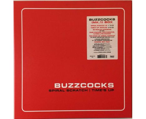 BUZZCOCKS - (MK. 1) BOX - SPIRAL SCRATCH/TIMES UP (2017 LP/7"/CD BOX SET - REWIG113X). The super limited wicked 2017 LP/7"/CD