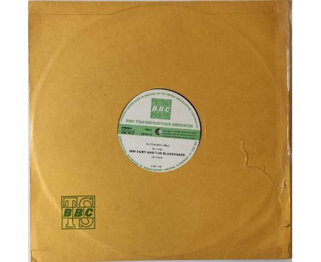 IAN DURY AND THE BLOCKHEADS - IN CONCERT 181 LP (ORIGINAL BBC TRANSCRIPTION SERVICES RELEASE - CN 3154/S) Scarce official BBC