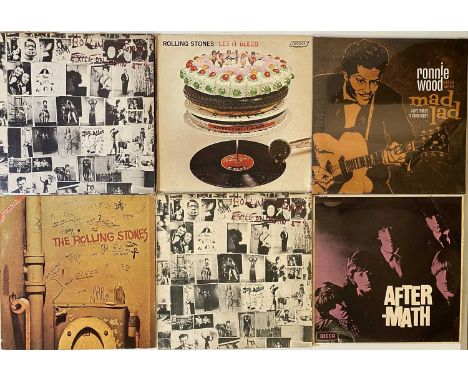 THE ROLLING STONES &amp; RELATED - LPs. Wicked collection of 13 x LPs from The Stones (and related). Titles include Ronnie Wo