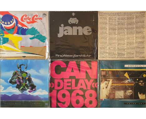 KRAUTROCK - LP RARITIES. A quality selection of 6 krautrock LPs. Artists/ titles include Curly Curve - S/T (brain 1040, 1973 