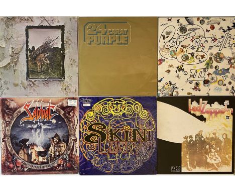 HEAVY ROCK / METAL - LP COLLECTION. Great collection of around 43 x LPs. Titles / Artists include Led Zeppelin IV (UK RE - VG