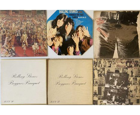 THE ROLLING STONES - LP COLLECTION. A smashing collection of 18 LPs by The Rolling Stones, includes some original UK pressing