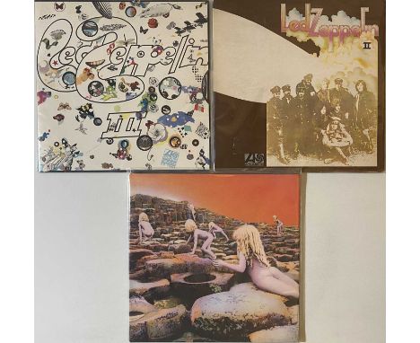 LED ZEPPELIN - II/III/HOUSES OF THE HOLY - LPs. Quality clean pack of 3 x LPs from Led Zep including 2 x early plum Atlantics