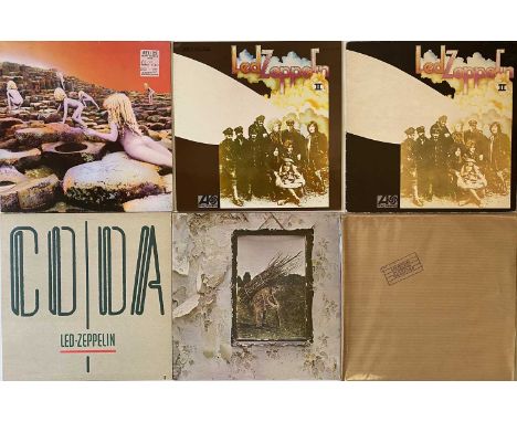 LED ZEPPELIN - LP COLLECTION. Excellent pack of 6 x LPs including collectable pressings. Titles are II (including UK plum Atl