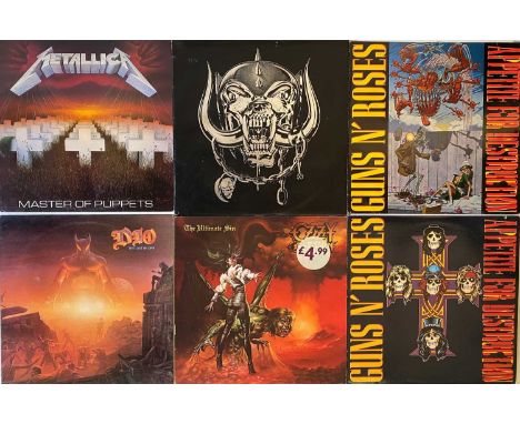 HEAVY ROCK/ METAL - LPs. A fantastic selection of 37 LPs. Artists/ titles include Guns N Roses inc Appetite For Destruction (