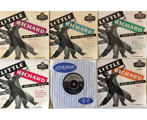 LITTLE RICHARD - 7" EP's PACK. Here we have a-rockin' pack of 6 7" by the holy roller himself Little Richard, mostly EPs. Con