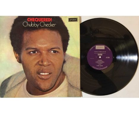 CHUBBY CHECKER - CHEQUERED LP (UK STEREO - SH-Z.8419). Up next we have Chequered, the scarce 1971 studio LP by legendary Amer